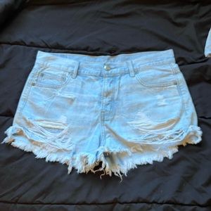 American Eagle Light Denim Shorts